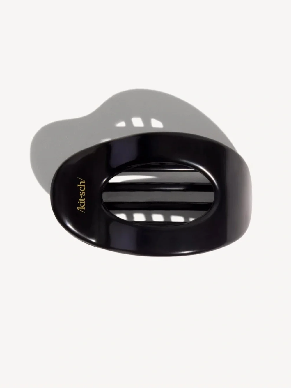 Flat Cloud Clip Large Black Kitsch